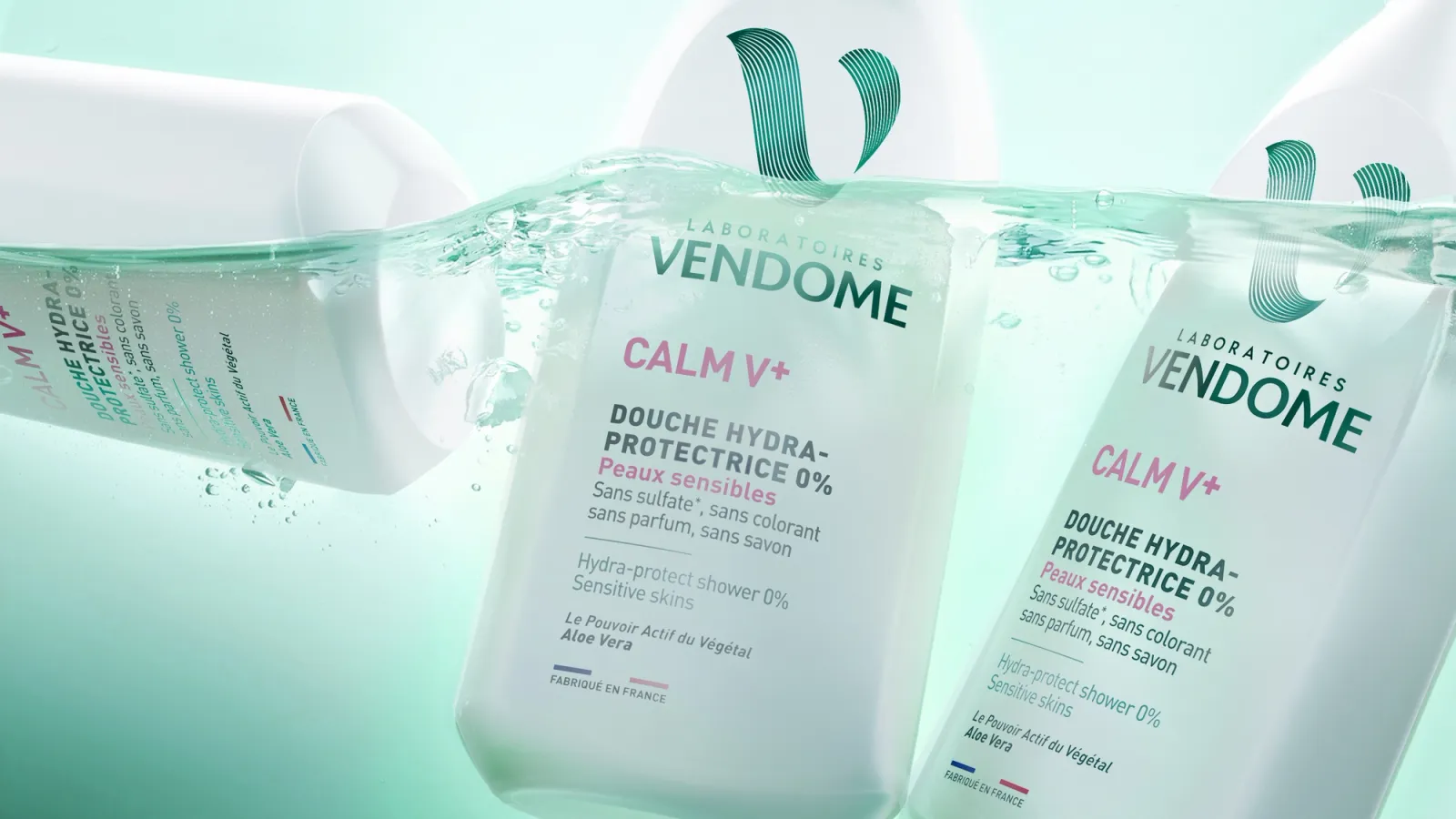Vendôme cosmetique branding design carré noir